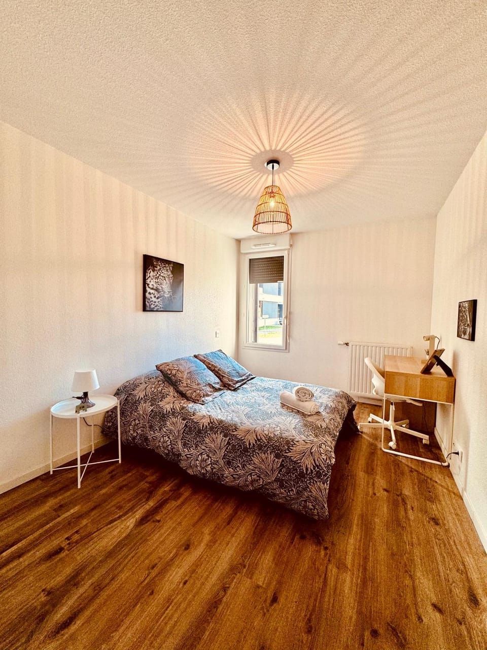 Bed, Photo of the whole room, Seating area, Bedroom