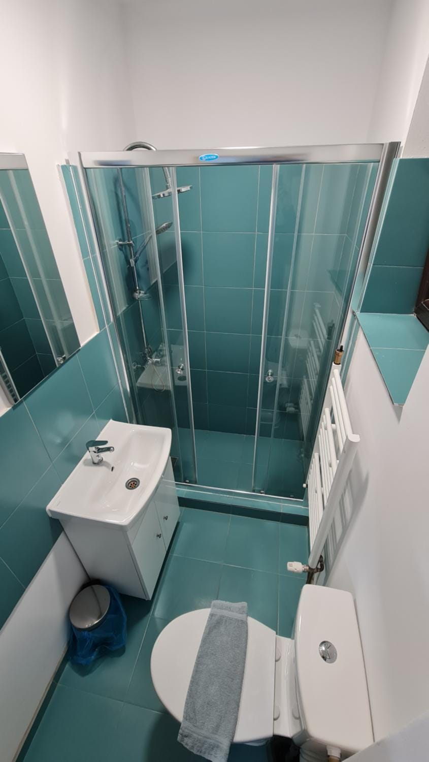 Shower, Toilet, Bathroom, bidet, towels