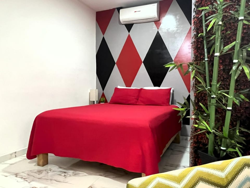 Bed, TV and multimedia, Bedroom, wardrobe, air conditioner