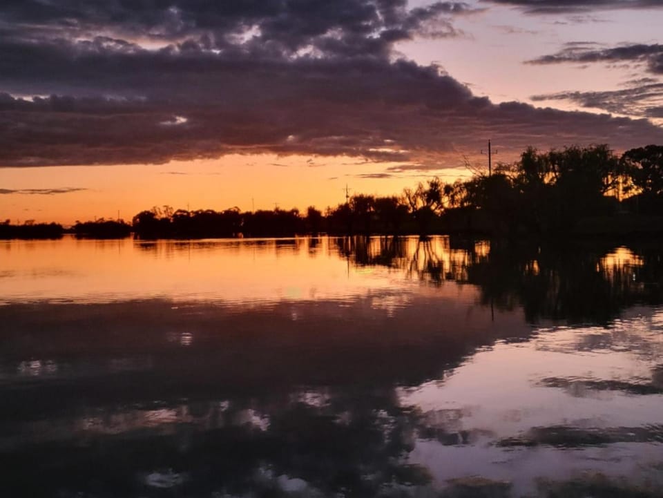 Natural landscape, Lake view, Sunset