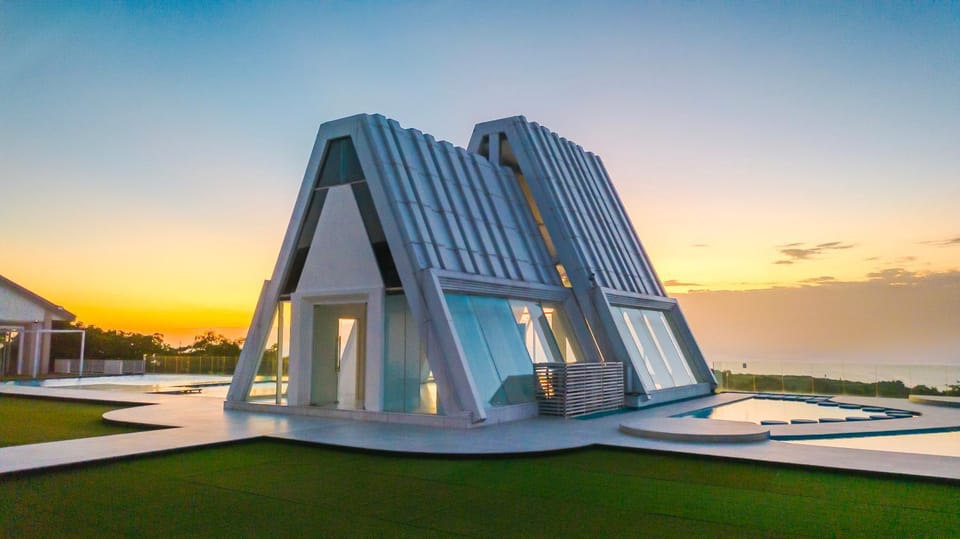 Place of worship, Sunset, wedding