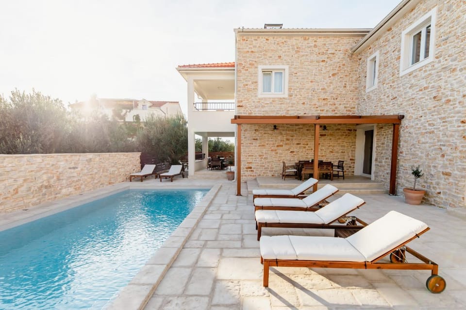Pool view, sunbed
