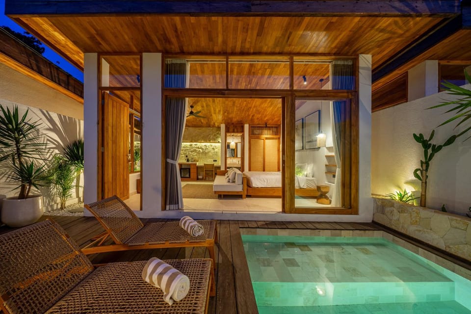 Night, Swimming pool