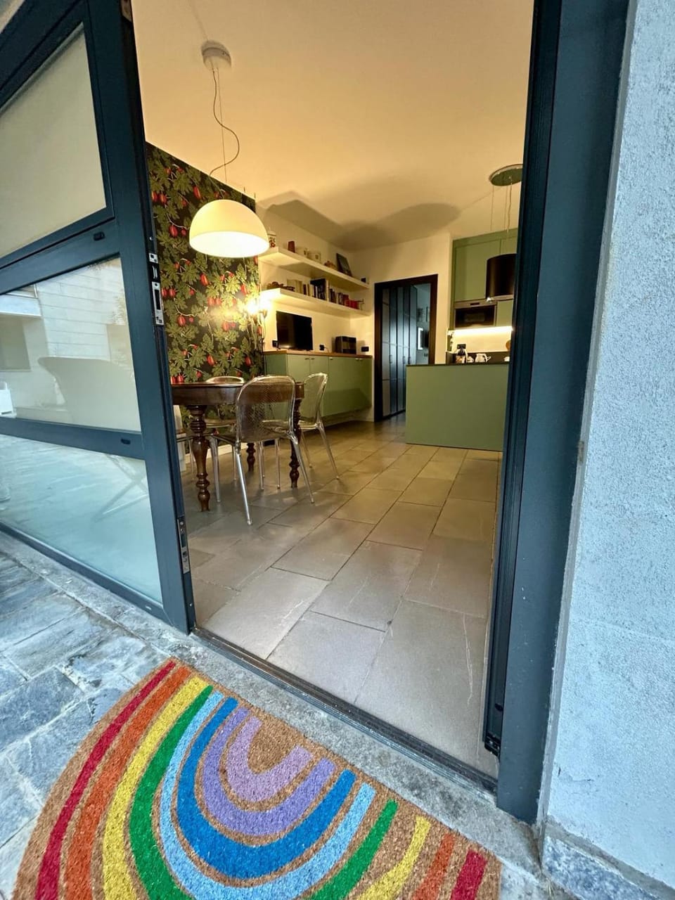 Kitchen or kitchenette, Living room, Dining area