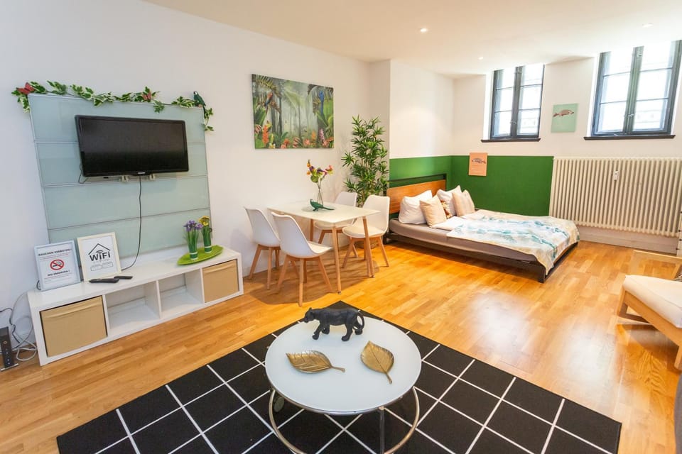 Bed, TV and multimedia, Living room, Photo of the whole room, Seating area, Bedroom, internet