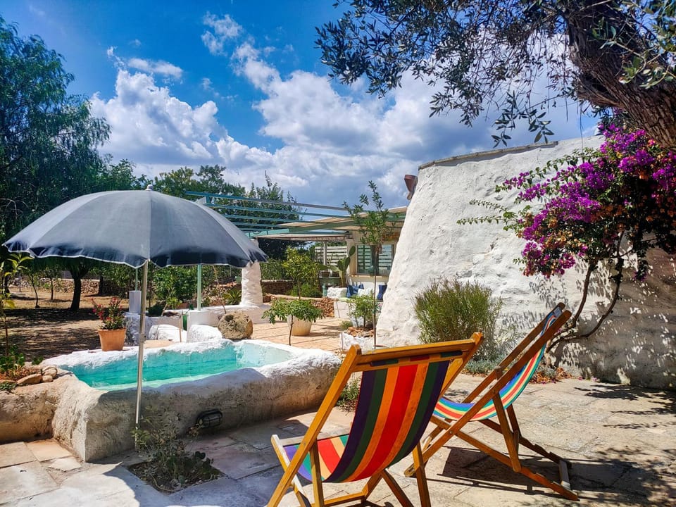 Pool view, sunbed