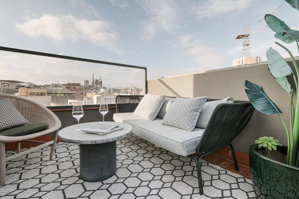 Day, View (from property/room), Balcony/Terrace, Living room