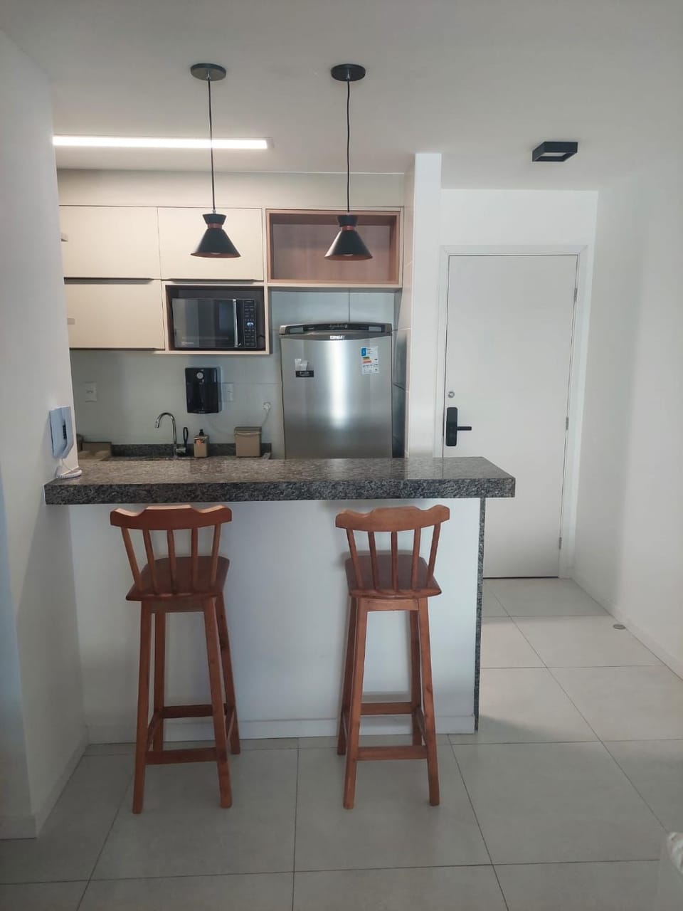 Kitchen or kitchenette, locker