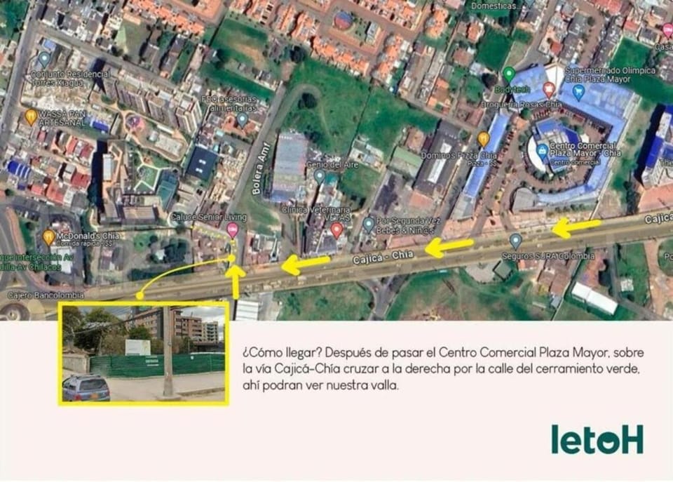 Bird's eye view, Location, acessibility