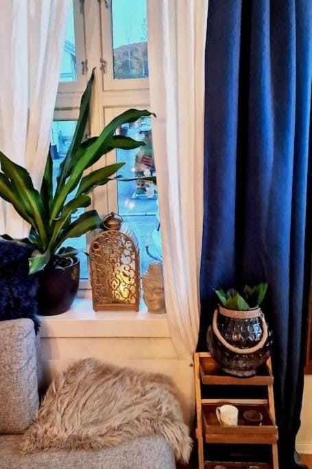 Living room, Seating area, Quiet street view