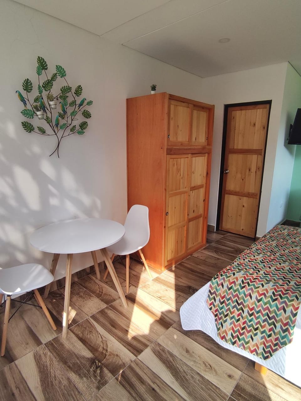 Seating area, wardrobe