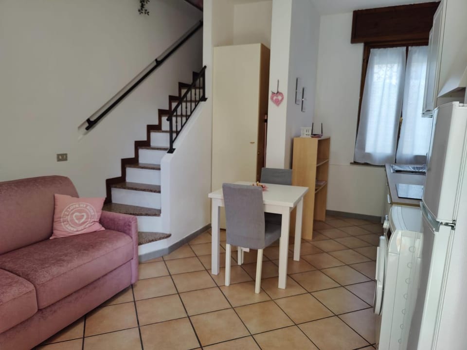 Living room, kitchen