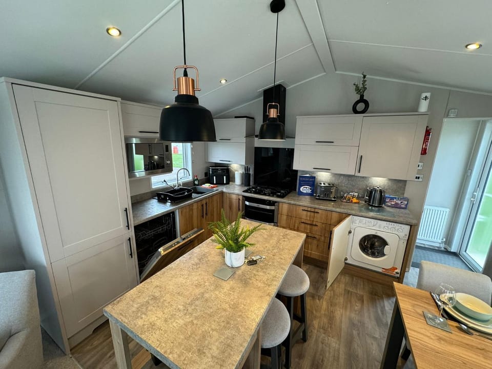 Kitchen or kitchenette, Living room, Seating area, Dining area, dishwasher, minibar, oven, pet friendly, stove, toaster, washing machine, dryer