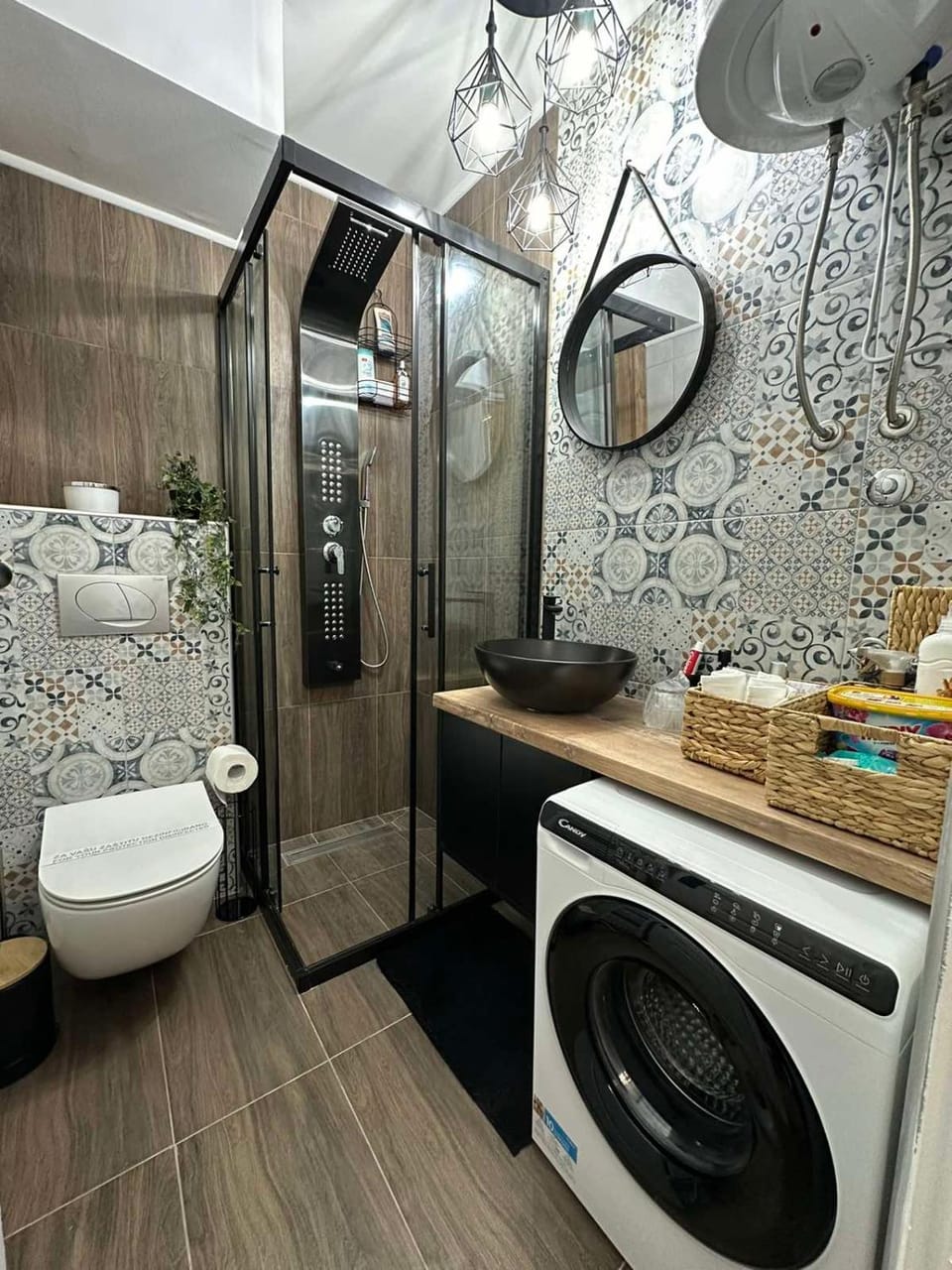 Shower, Bathroom, washing machine