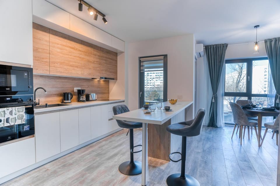 Coffee/tea facilities, Kitchen or kitchenette, Living room, Seating area, Dining area, dishwasher, stove, toaster