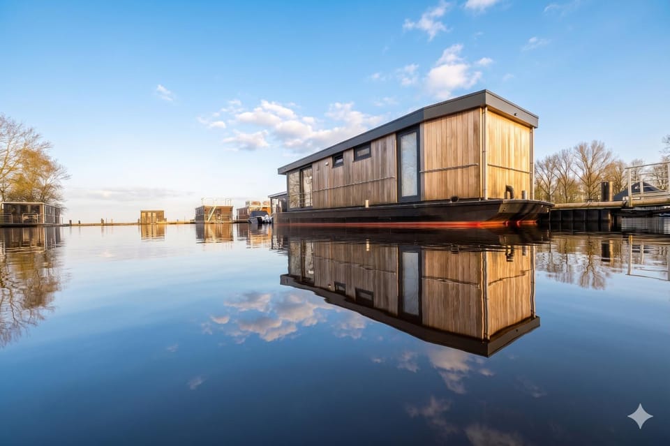 Welcome in - Houseboat 'Boatique Sneek' - Unieke beleving, wakker worden op het Sneekermeer Apartment in Friesland, Netherlands