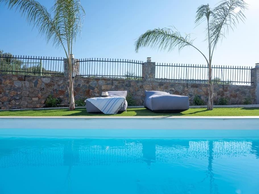 Natural landscape, Garden, Pool view, Swimming pool, Swimming pool, sunbed