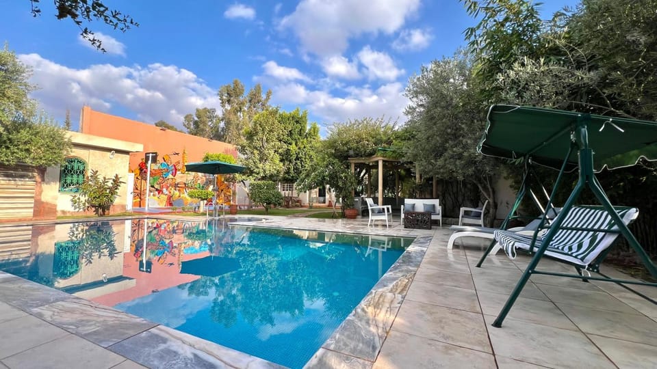Patio, Day, Garden, Garden view, Pool view, Swimming pool, sunbed