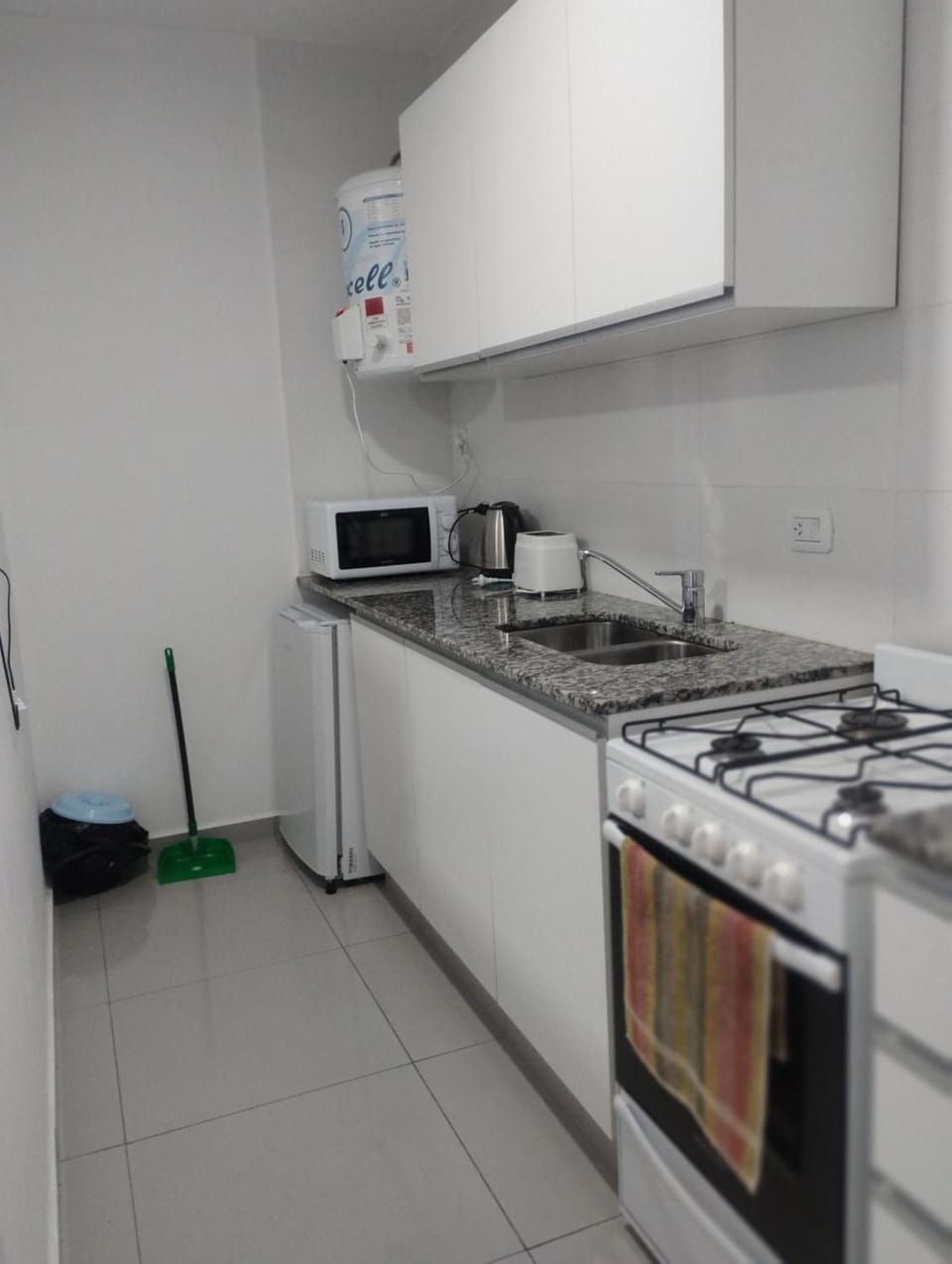 Kitchen or kitchenette, toaster