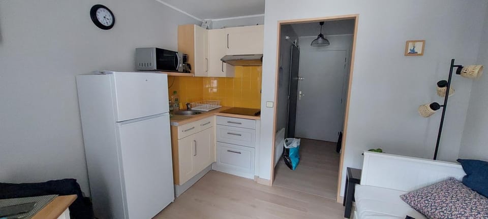 Kitchen or kitchenette, minibar, stove