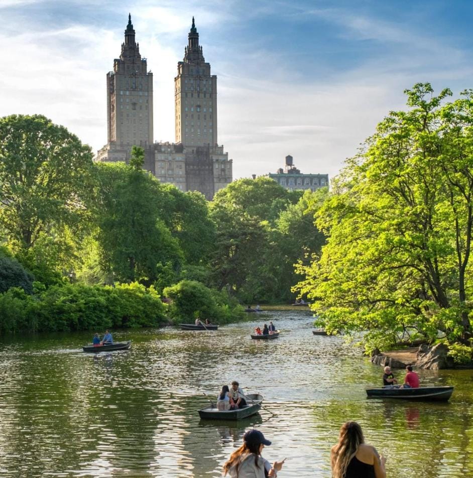 Spring, Day, Natural landscape, City view