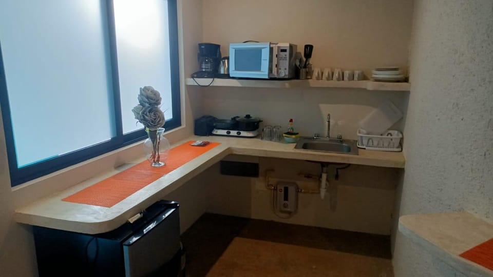 Coffee/tea facilities, Kitchen or kitchenette, minibar, stove
