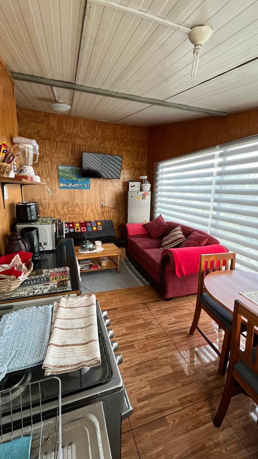 Communal lounge/ TV room, TV and multimedia, Kitchen or kitchenette, Living room, Photo of the whole room, Seating area, Dining area, oven, pet friendly