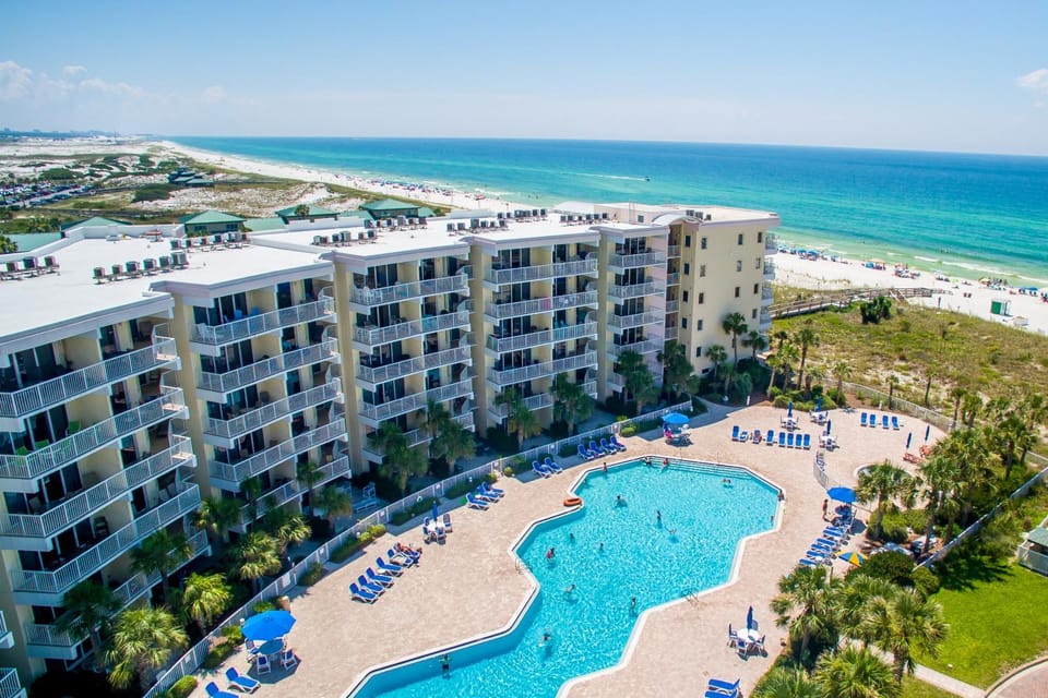 Destin West Gulfside 308 - Amazing Beach View - Free Beach Service! House in Okaloosa Island