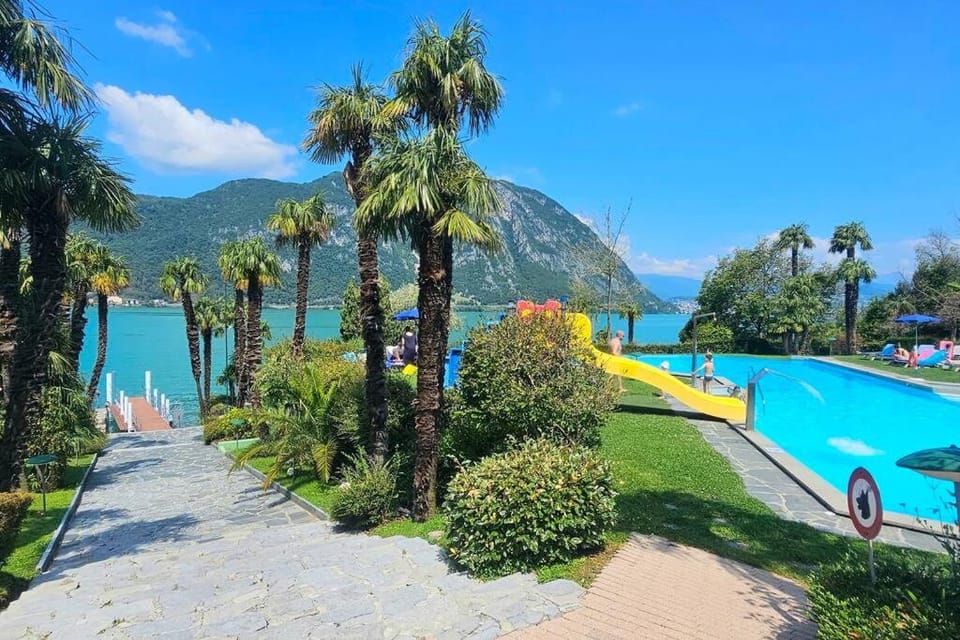 Idyllische Ferienwohnung in Bissone Apartment in Lugano
