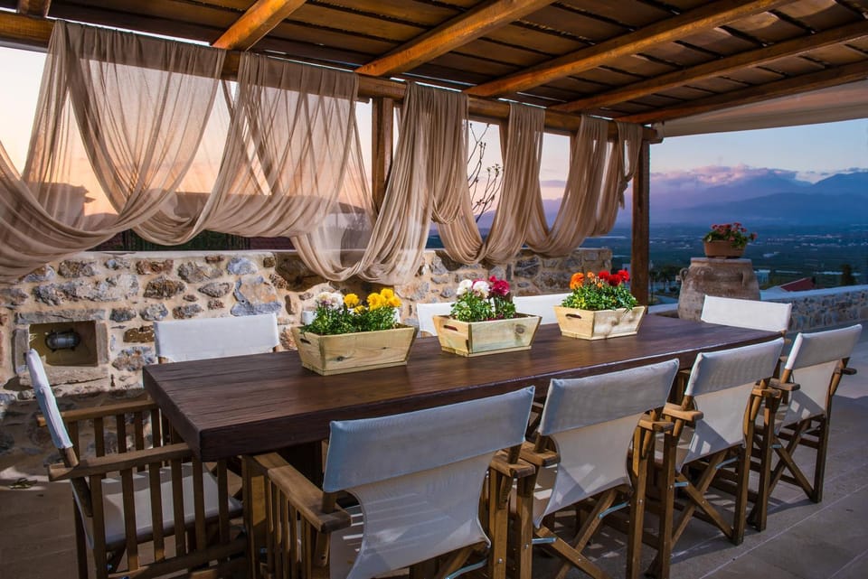 Natural landscape, Dining area, Mountain view