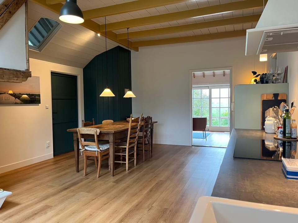 Kitchen or kitchenette, Living room, Dining area