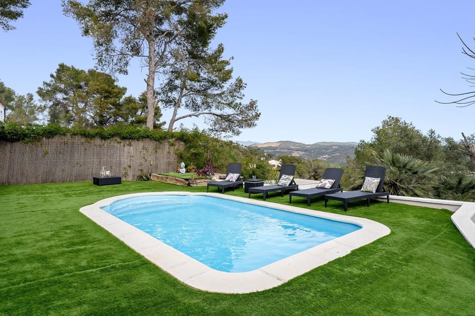 Property building, Living room, Swimming pool