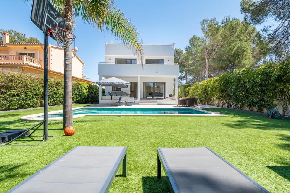Property building, Living room, Swimming pool