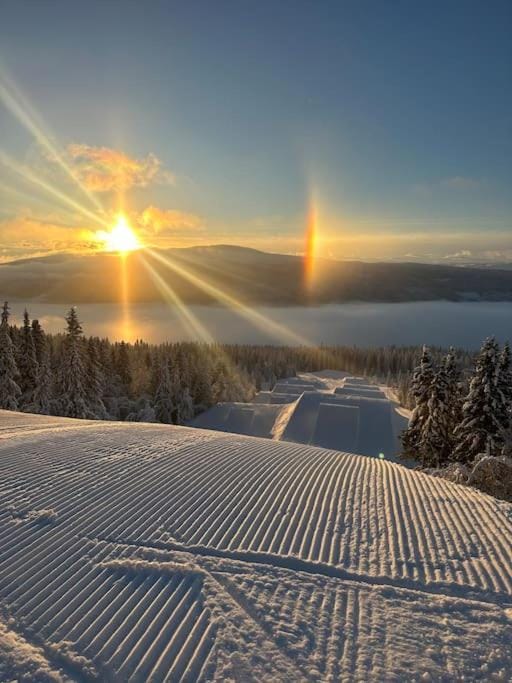 Day, Natural landscape, Winter, Lake view, Mountain view, Sunrise