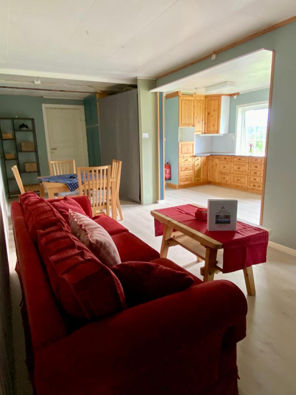Kitchen or kitchenette, Living room, Dining area