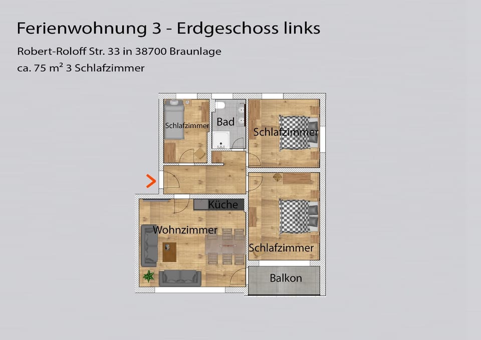 Auszeit-im-Harz Haus 3 Wohnung 3 Apartment in Braunlage