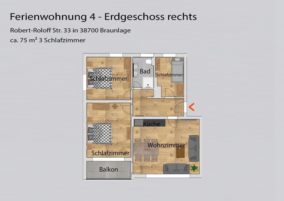 Auszeit-im-Harz Haus 3 Wohnung 4 Apartment in Braunlage