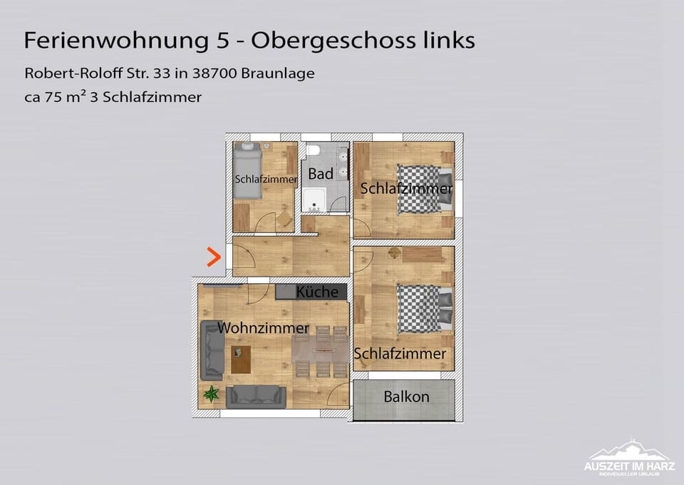 Auszeit-im-Harz Haus 3 Wohnung 5 Apartment in Braunlage