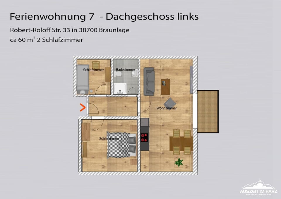 Auszeit-im-Harz Haus 3 Wohnung 7 Apartment in Braunlage