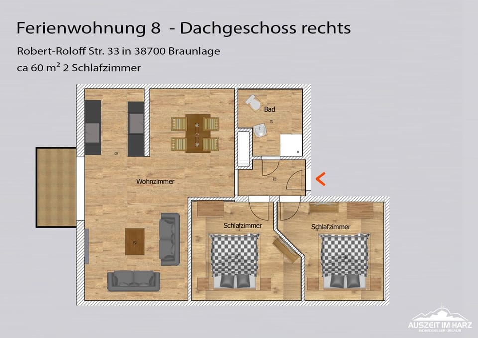 Auszeit-im-Harz Haus 3 Wohnung 8 Apartment in Braunlage