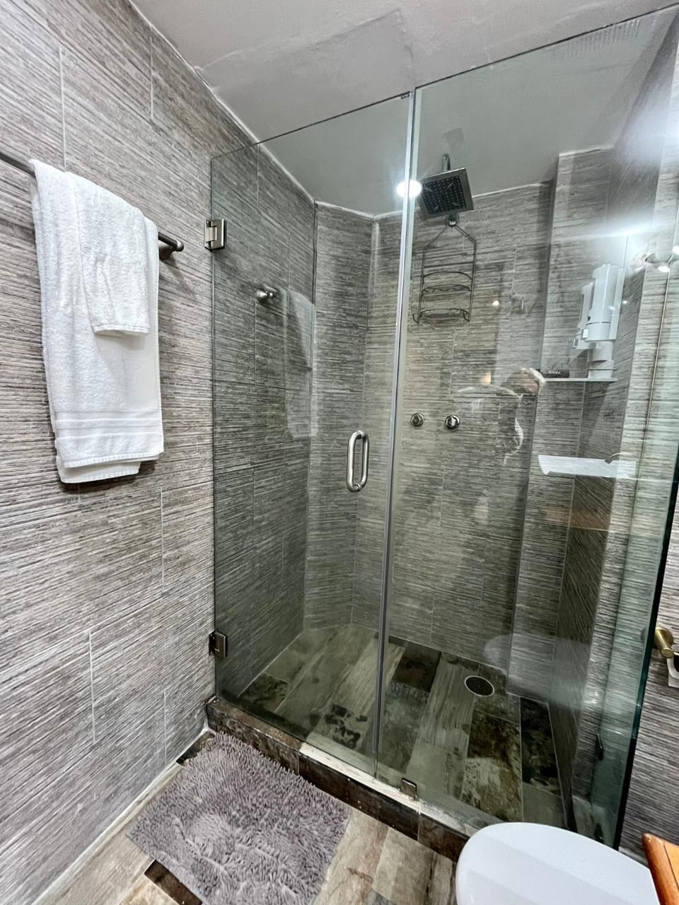 Shower, Toilet, Bathroom, towels