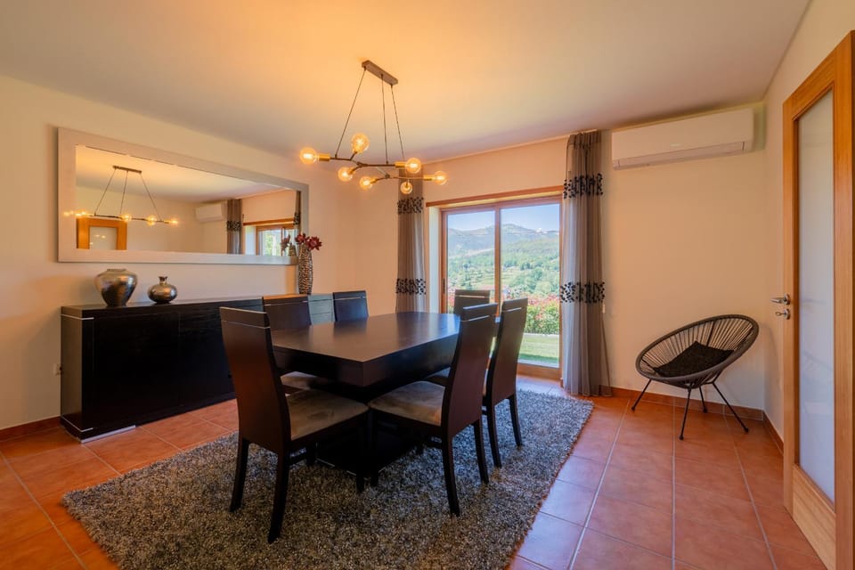 Dining area, air conditioner