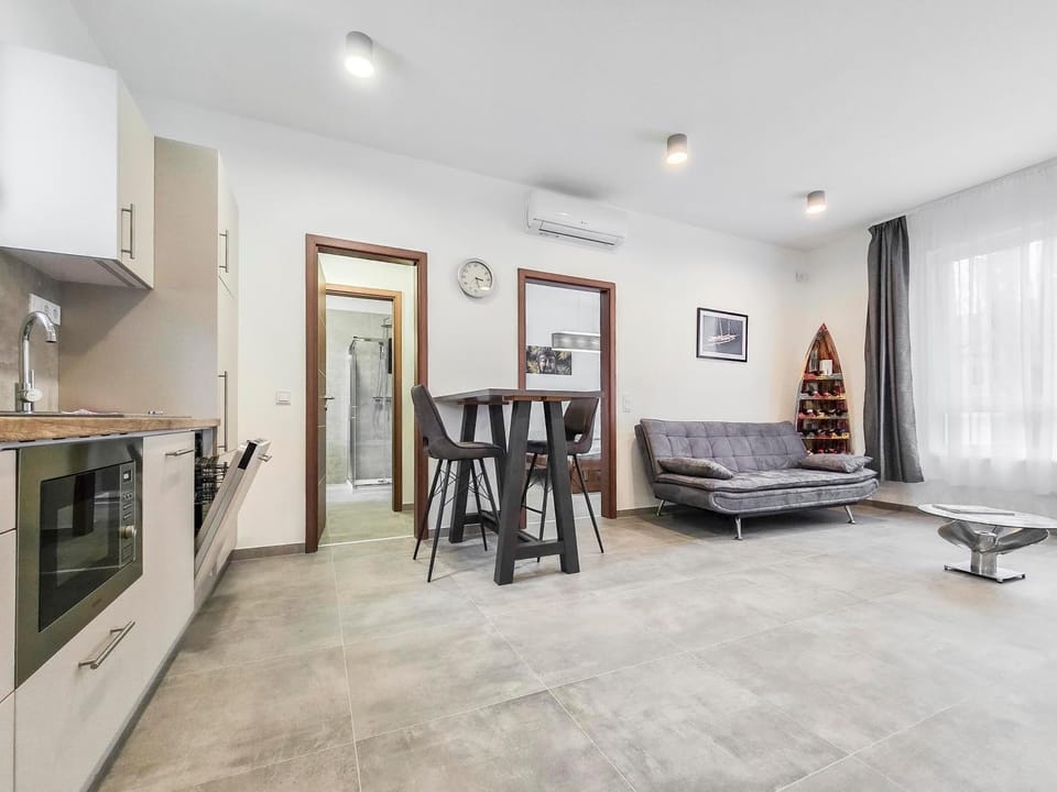 Living room, kitchen