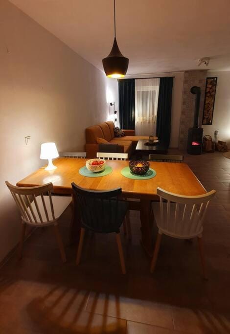 Living room, Seating area, Dining area