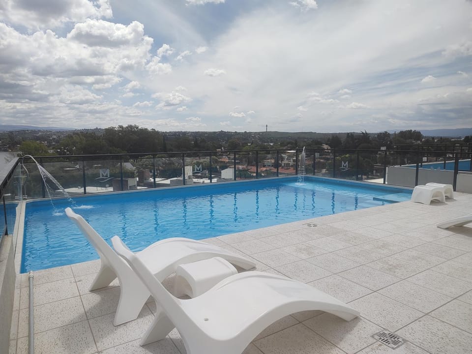 Natural landscape, Solarium, Balcony/Terrace, Mountain view, Swimming pool, sunbed