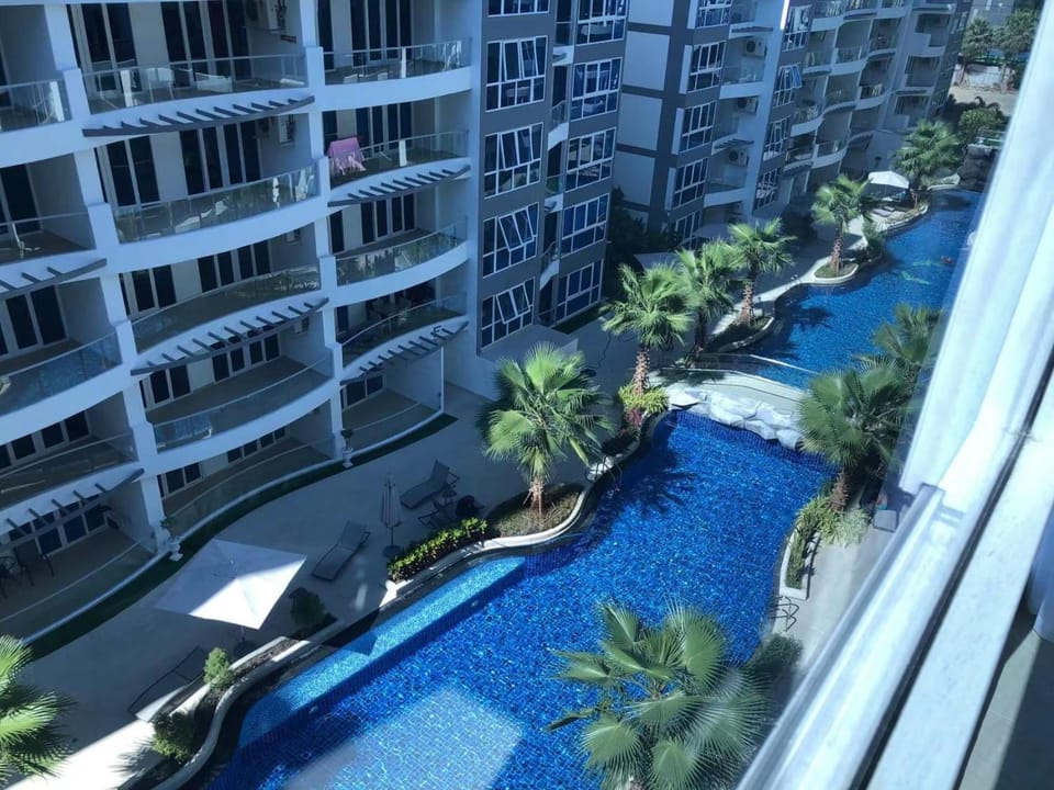 Property building, Pool view, Swimming pool