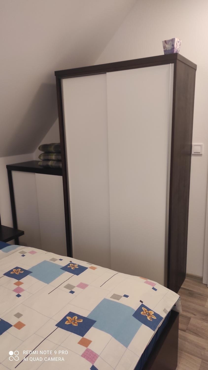Photo of the whole room, wardrobe