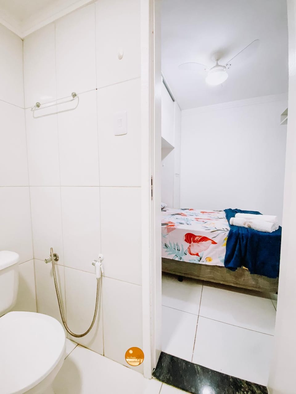 Bed, Bathroom, Photo of the whole room, Bedroom