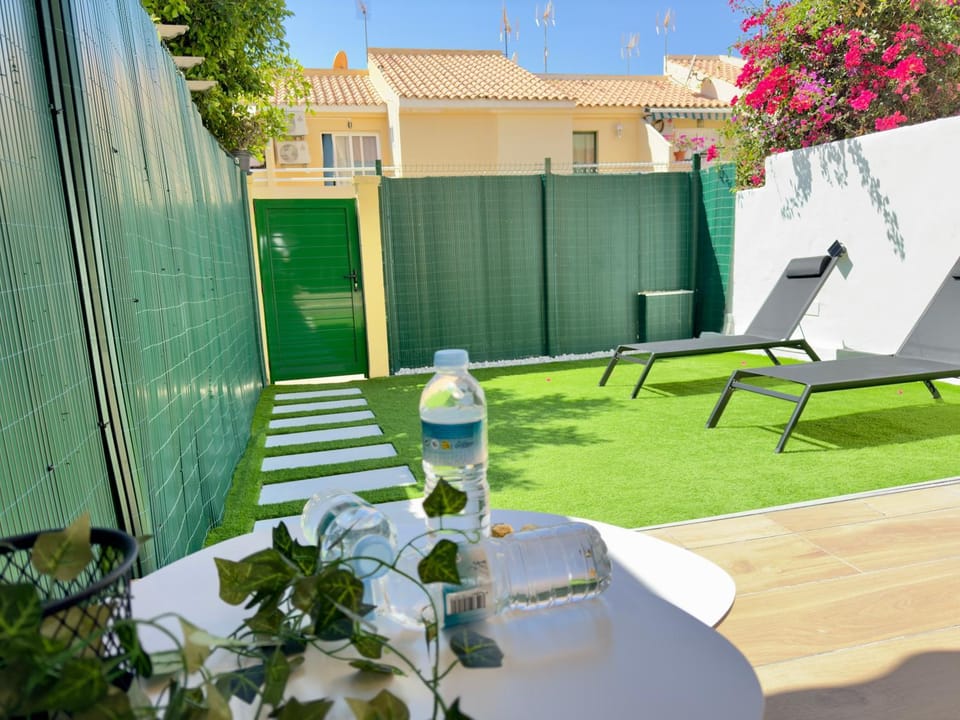 Patio, Spring, Day, Garden, Garden view, sunbed