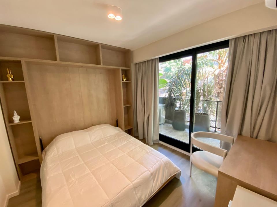 Bed, Seating area, Bedroom